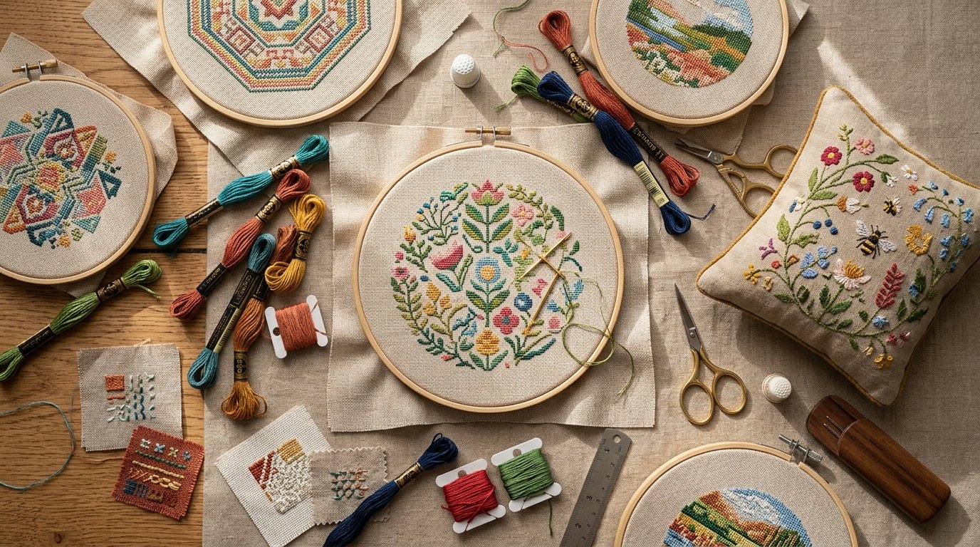 Hero Korssting-broderisæt – Markens skønheder